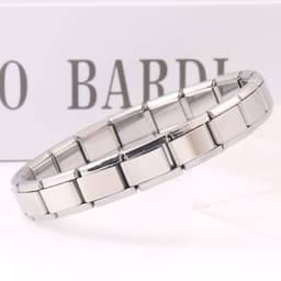 image-Stainless Steel Bracelet - Silver Detachable Unisex