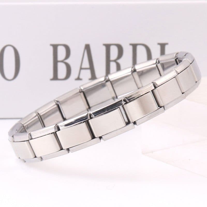 image-Stainless Steel Bracelet - Silver Detachable Unisex