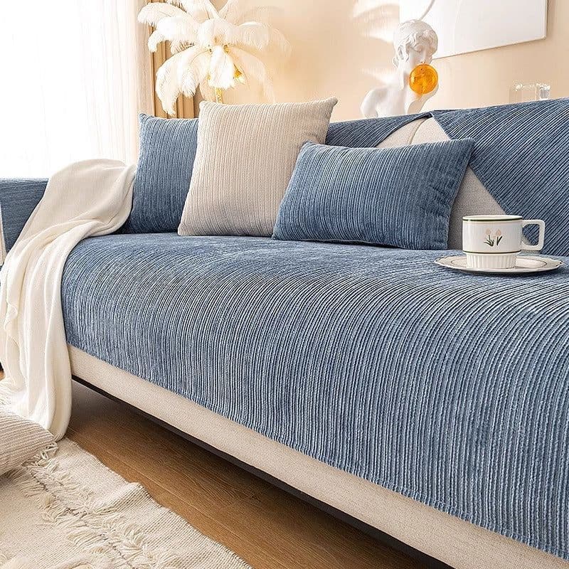image-Hongyuan Fashion Chenille Sofa Cushion, Green, Universal Cover