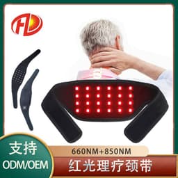 image-He Zhida HG06 Cervical Spine Massager - Infrared Neck Relief, 63*9cm, USB, Red Light Therapy
