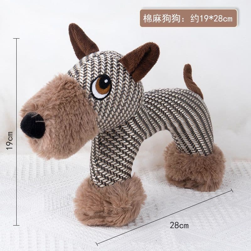 image-Crown Plush Teddy Dog Toy for Small Breeds, Bichon Frize (65 characters)