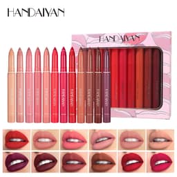 image-HANDAIYAN 12-Color Lipstick Pen Lip Liner Set