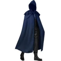 image-Man Yi Shang Gothic Hooded Cloak - Blue 5XL