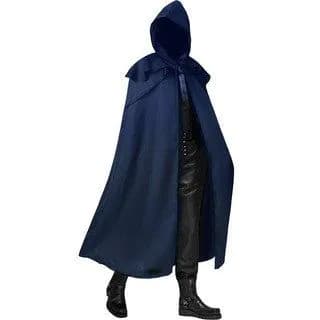 image-Man Yi Shang Gothic Hooded Cloak - Blue 5XL