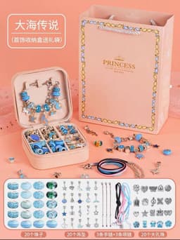 image-Kids Beaded Bracelet Set - DIY Jewelry Gift Ages 6-12