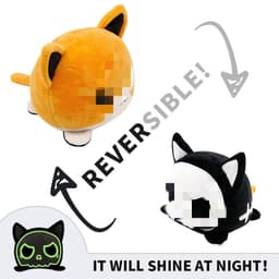 image-Cross-border foreign trade reversible cat doll plush toy double-sided octopus cute animal style reverse Yoda doll generation
