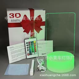 image-16-Color Remote USB 3D Night Light Erasable Graffiti Board Lamp 12*15