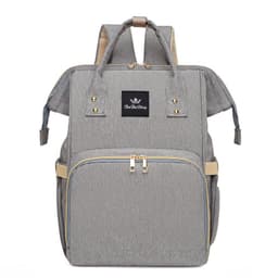 image-Mummy Backpack Large Capacity Grey Oxford Cloth