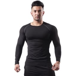 image-Si Ge Tu Fitness Long Sleeve - Gray 3XL Quick Dry