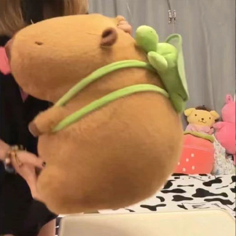 image-Capybara Plush Toy Doll - Cute Gift, Soft & Fluffy, 3C Configuration
