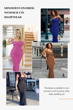image-European and American independent stations’ hot style light belly control one-piece skirt Internet celebrity bodysuit two-in-one suspender body shaping long skirt wholesale