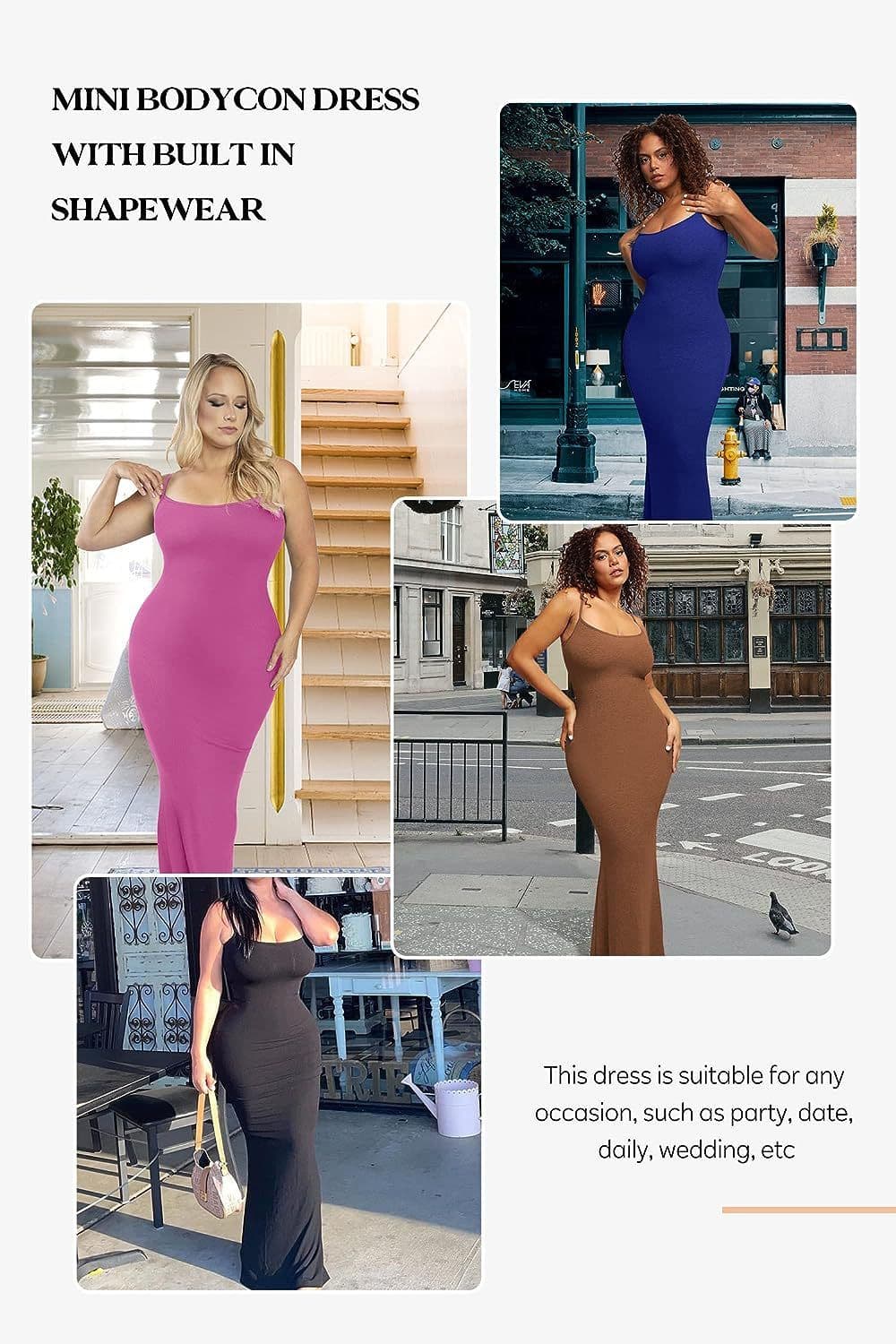 image-European and American independent stations’ hot style light belly control one-piece skirt Internet celebrity bodysuit two-in-one suspender body shaping long skirt wholesale