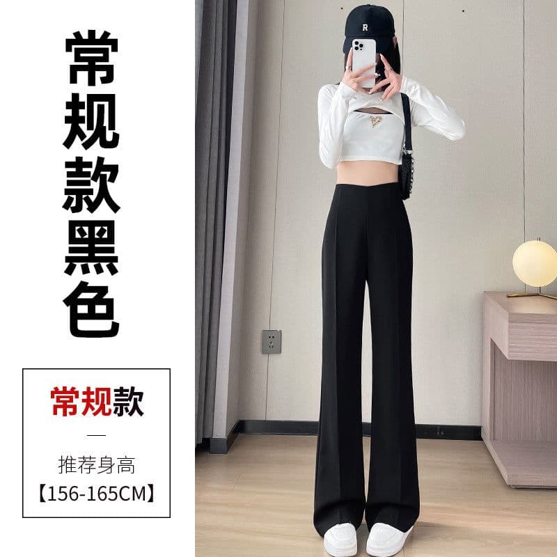 image-Women's High Waist Flared Pants Summer 2023 2XL Neutral Style