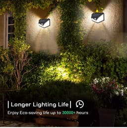 image-114LED Solar Wall Lamp IP65 Induction 12-16hr Outdoor Garden Villa Lamp