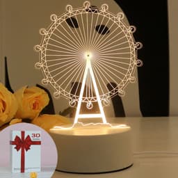 image-Christmas 3D Night Light Table Lamp, Kids' Gift, Modern, USB, 135x210mm