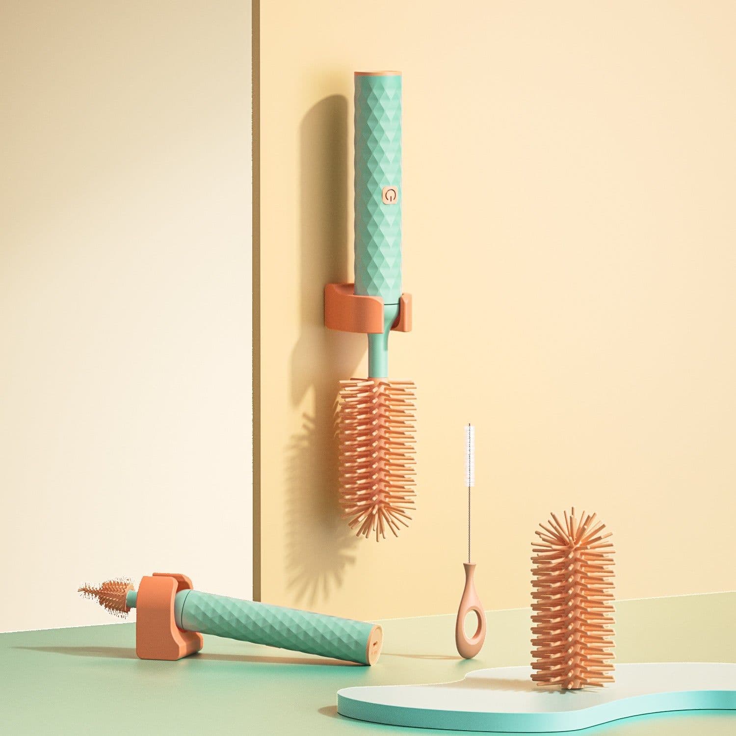 image-Silicone Bottle Brush Set - Long Handle