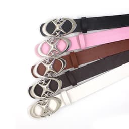 image-Alloy Belt - Double Moon Cross Star Buckle
