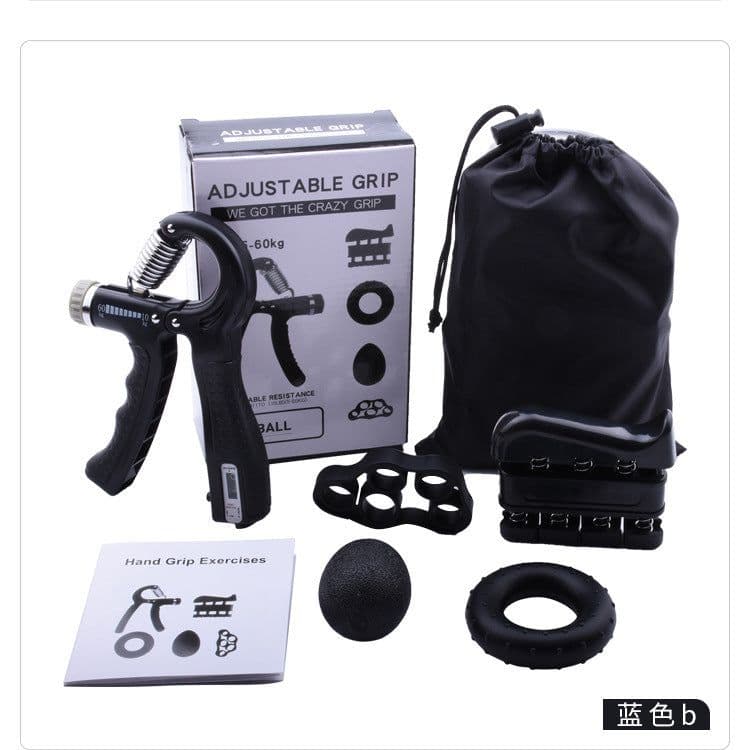 image-Five-piece Counting Grip Set Five Finger Trainer Home Fitness Hand Finger Rehabilitation Training Grip Set