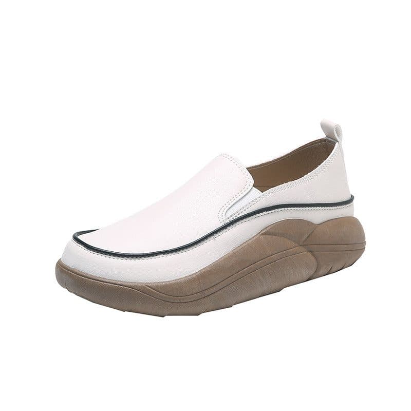 image-Women's Loafers 2022 Green Low-Top PU Shoes, Korean Version, 43 Size