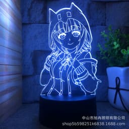 image-3D Night Light LED USB Desk Lamp Touch Remote Control Modern Minimalist