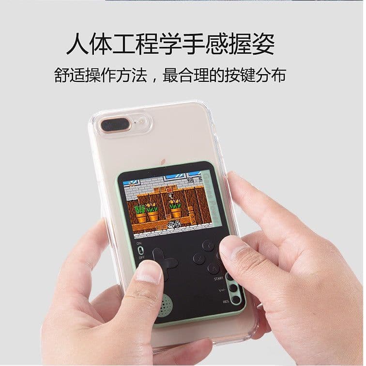 image-K10 magnetic adsorption FC nostalgic retro card handheld game console vibrato magnetic adsorption mobile phone shell game console handheld