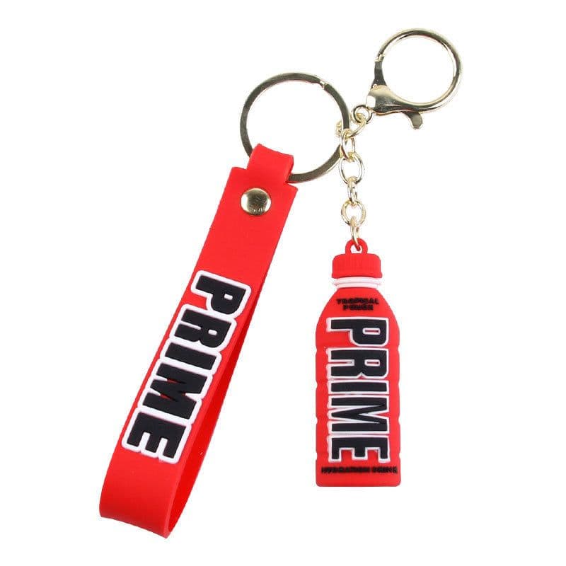 image-Cartoon Letter Keychain - Yellow PVC Doll Pendant