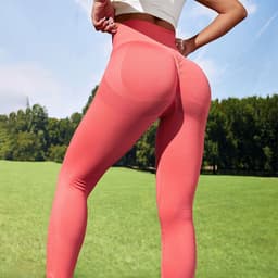 image-Women's High Waist Fitness Pants - Yoga Bright Yellow XL