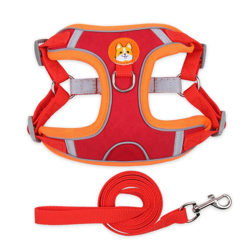 image-Pet Chest Harness Vest - Reflective Dog Leash Small