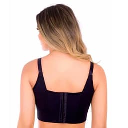 image-Nylon Bra 3/4 Cup Black Size 50 - Fixed Straps