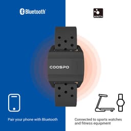 image-COOSPO HW706 Heart Rate Monitor Armband Black