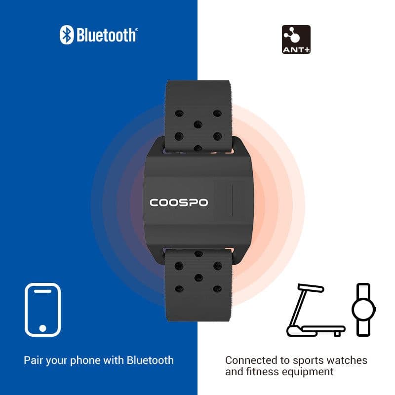 image-COOSPO HW706 Heart Rate Monitor Armband Black