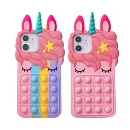 image-Apple Silicone Case XS Max/iPhone 11 Pro - Unicorn Rodent Design