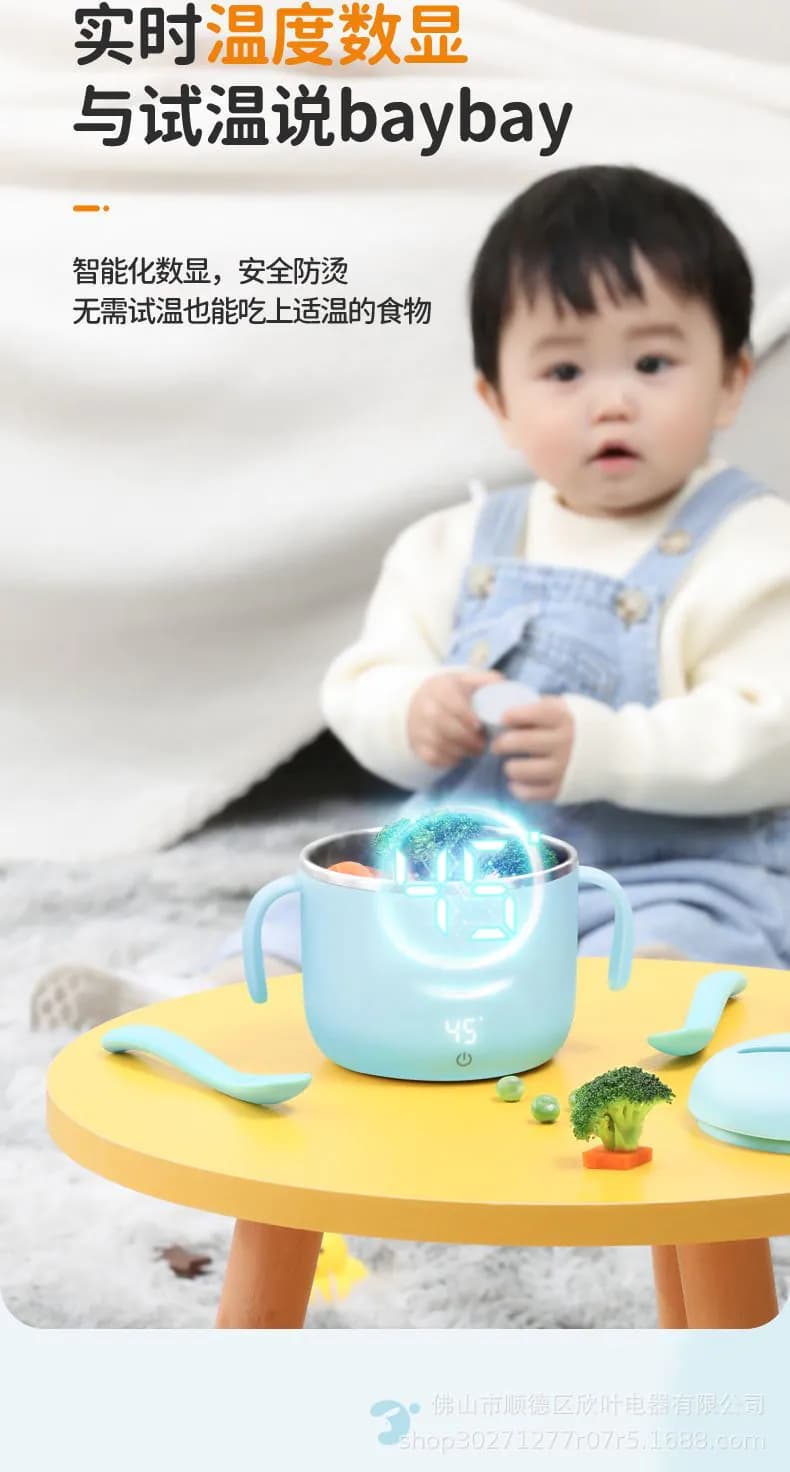 image-Hiligo FSW01 Baby Bottle Warmer - Blue 304 Stainless Steel