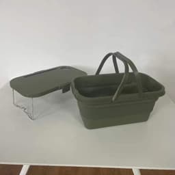 image-Yuxia Picnic Basket - Army Green Foldable 47x29x24cm