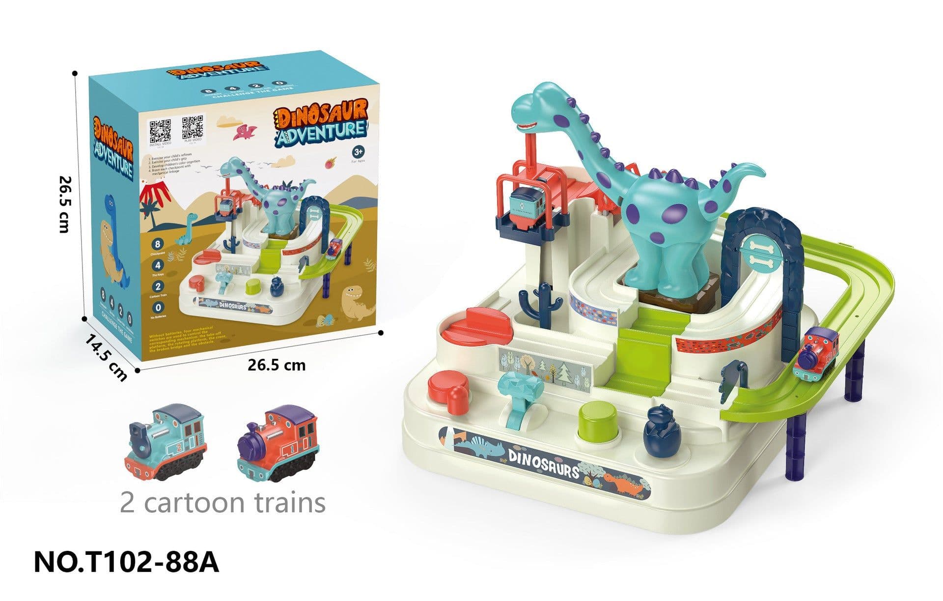image-Tosiqi Space Adventure Track Toy - 4 Cars Parking Lot