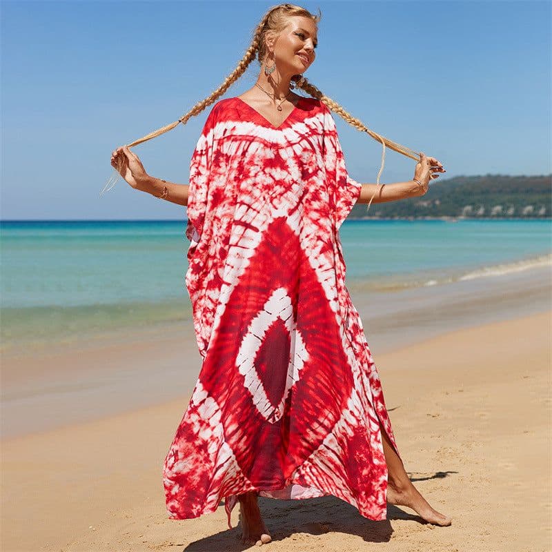 image-LH621 European and American beach blouse cotton skirt
