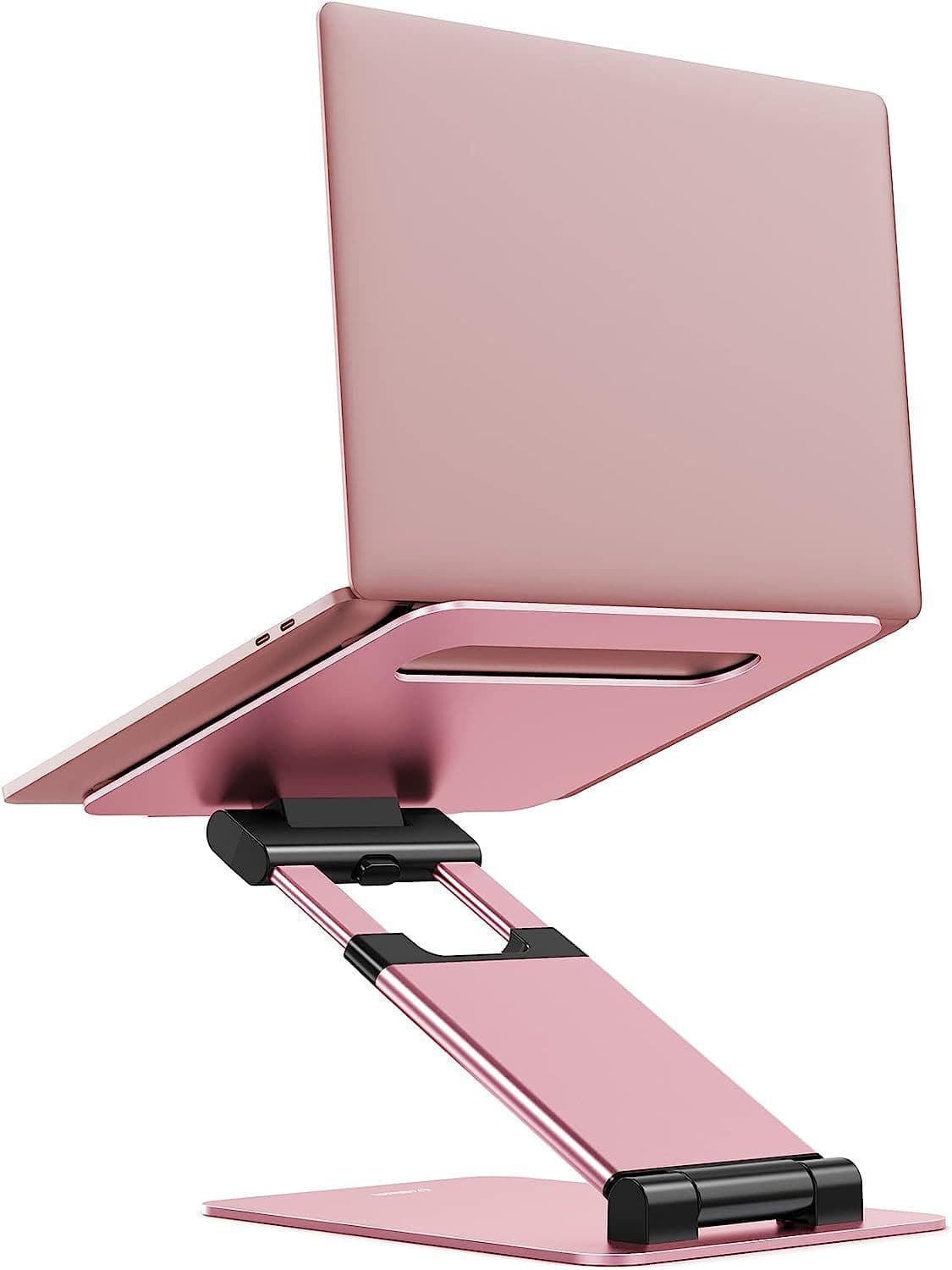 image-Adjustable Telescopic Laptop Stand - Height Lift Bracket Support