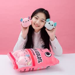 image-Plush Salamander Pillow - Pink Cute Toy Doll