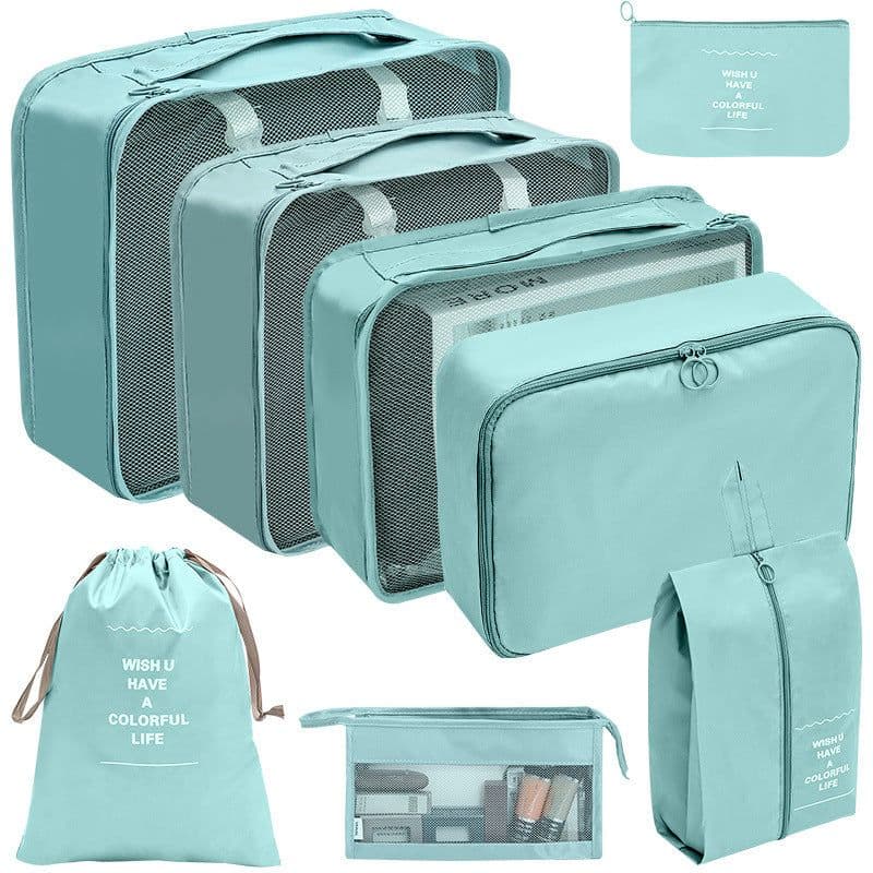 image-Travel Storage Organizer 7-Piece Set - Dark Blue