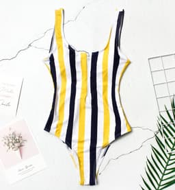 image-Women's Star Striped One-Piece Swimsuit XL