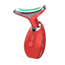 image-Dolphin Microcurrent Neck Massager - Red, 7 Color Lights, 3 Gear
