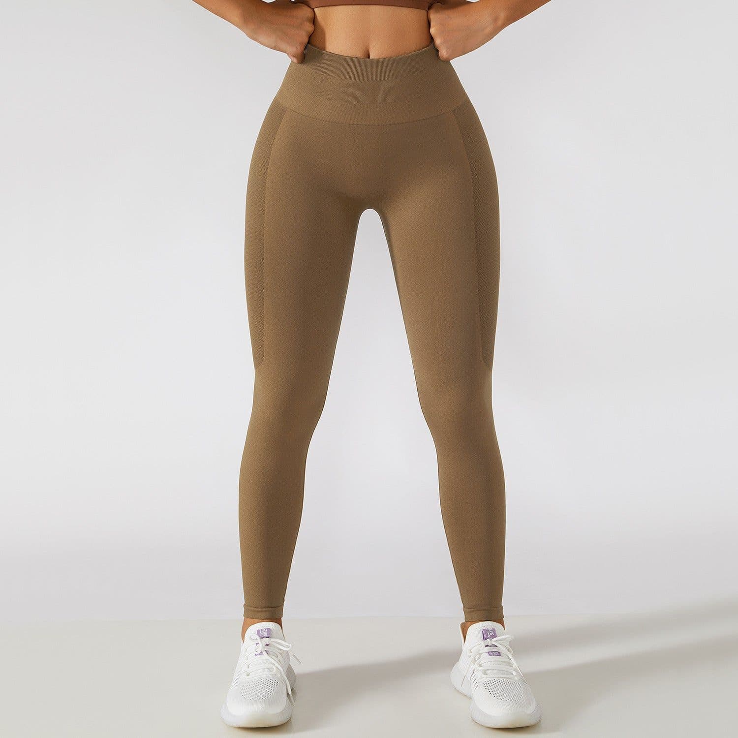 image-Yoga Pants Women High Waist Blue Purple L
