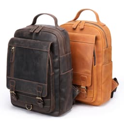 image-MASIWEI crazy horse leather backpack men's leather large capacity 2022 new outdoor men's computer bag backpack tide