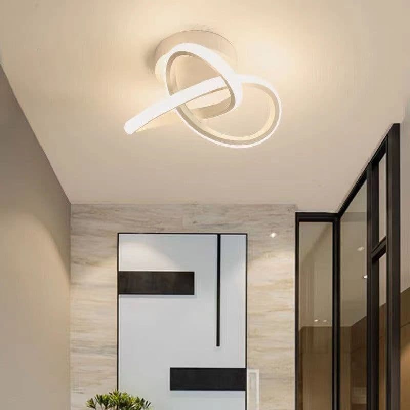 image-LED Ceiling Lamp Modern Double Circle Porch