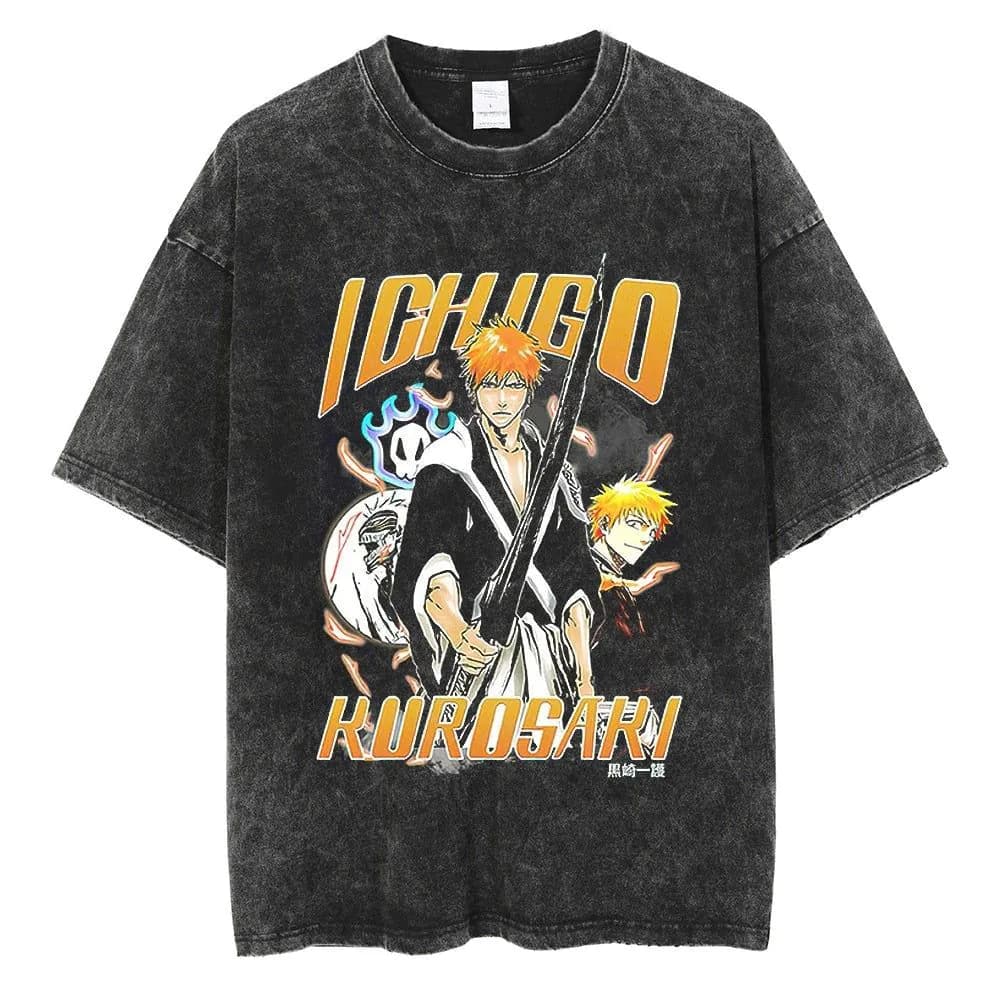 image-Black Cartoon T-Shirt, Breathable, XXXL, Loose Fit, Men's