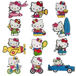 image-Douyin Rabbit Year Puzzle Sticker - DIY Crystal Diamond Fridge Decal - Cartoon Style