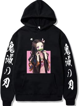 image-Men's & Women's Anime Hooded Hoodie - Large Size