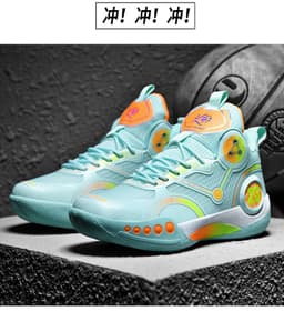 image-Zodi Basketball Shoes - High Top, Shock-Absorption, Breathable