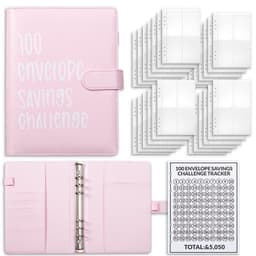 image-100 Days Saving Money Notebook - A5 Pink