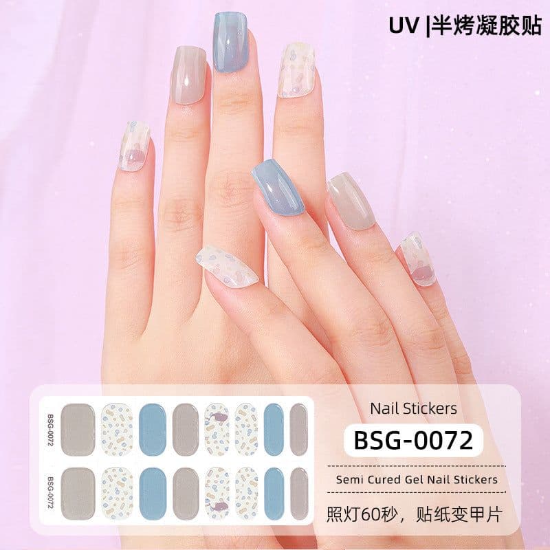 image-Gel Nail Stickers - Star Pattern Princess Series